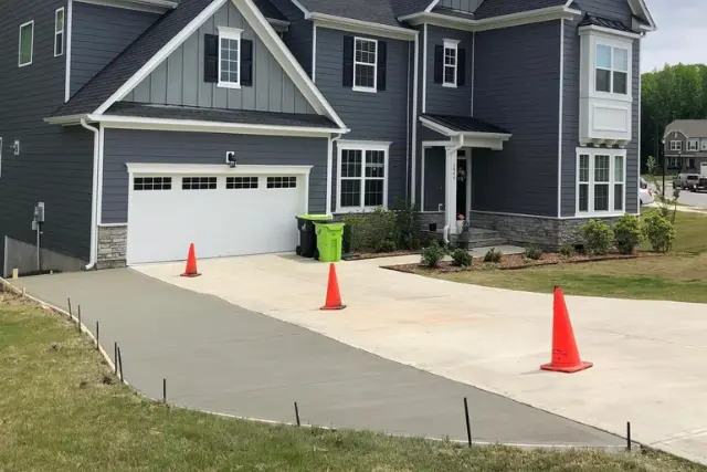 Picture of a driveway extension for a house in Raleigh